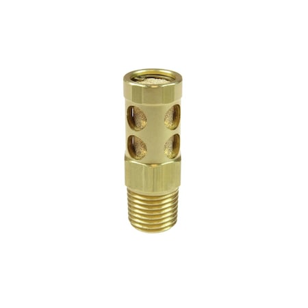 Coilhose Pneumatics Brass Muffler 1/4" MPT MF102